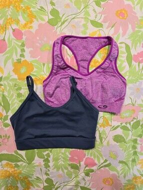 Sports Bra Bundle Size XS Teal and Purple
